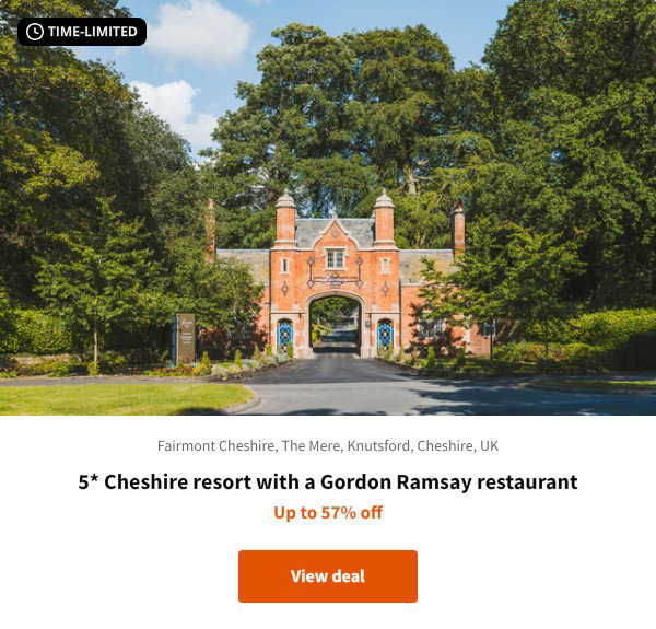 5* Cheshire resort with a Gordon Ramsay restaurant