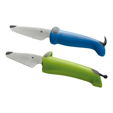 KINDERKITCHEN® KNIFE SET GREEN / BLUE 2 PCS