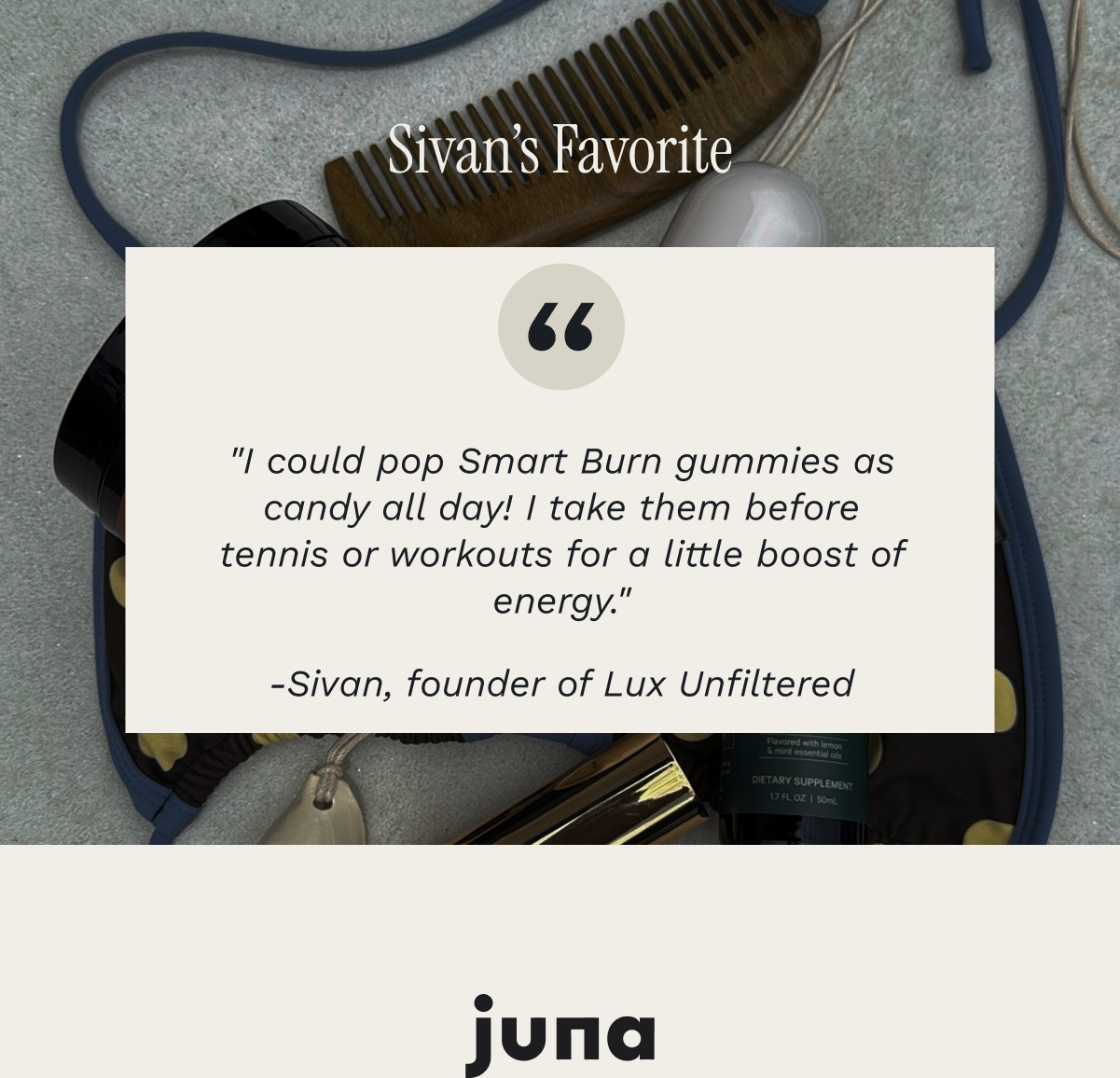 Sivan's favorite products