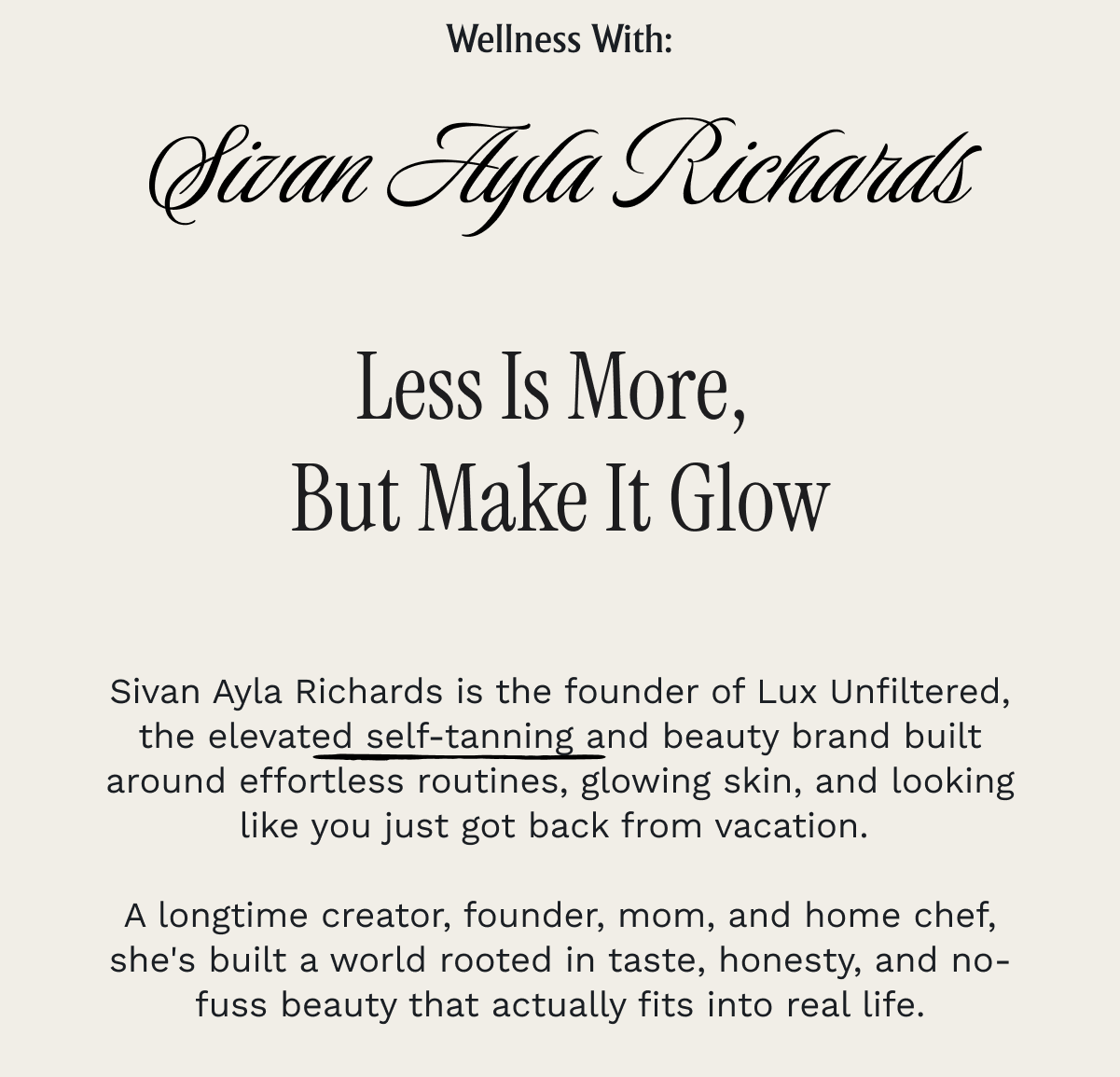 less is more, but make it glow