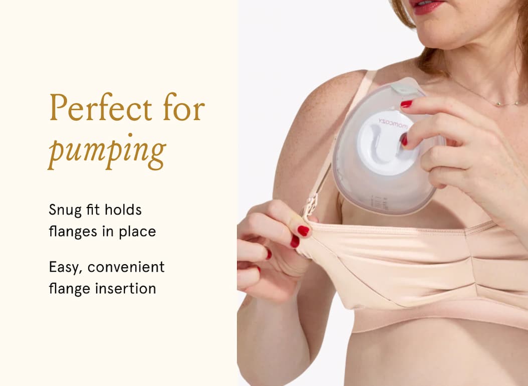 Perfect for pumping. Snug fit holds flanges in place. Easy, convenient flange insertion