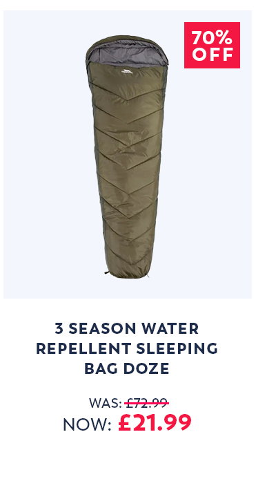 3 Season Water Repellent Sleeping Bag Doze