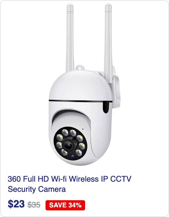 360 Full HD Wi-fi Wireless IP CCTV Security Camera