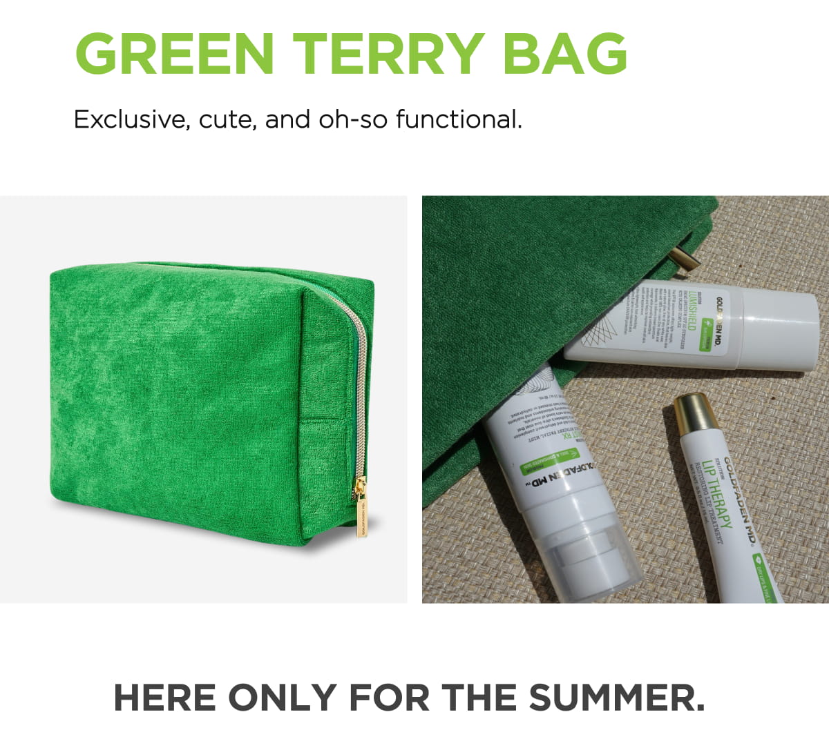 Green Terry Bag