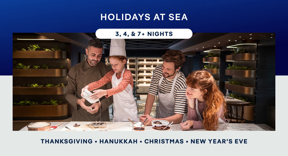 Holidays at Sea – 3, 4 & 7+ Nights – Click to View Cruises & Book Now