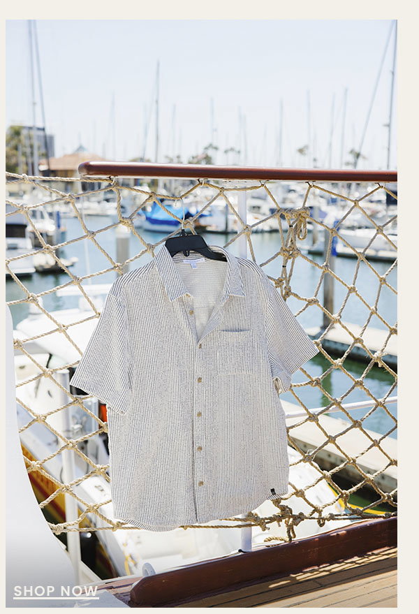 Adam Tonal Stretch Seersucker Button Down Shirt