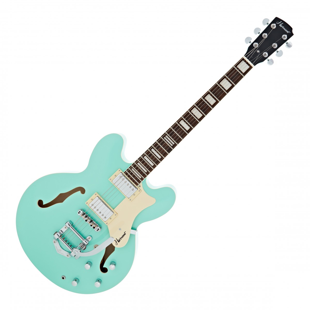 Hartwood Revival Vibrato, Guitare Semi-Acoustique, Jade Green