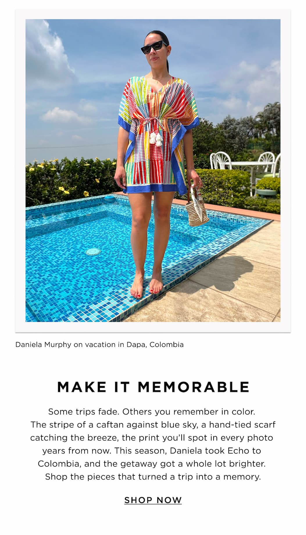 Stripe Illusion Butterfly Caftan