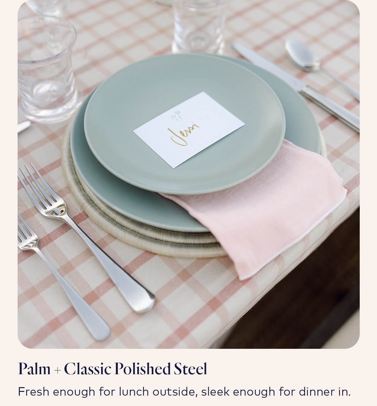 Palm + Classic Polished Steel