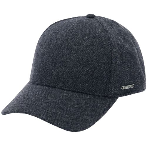 Stetson Hats Wool Herringbone Baseball Cap - Dark Grey