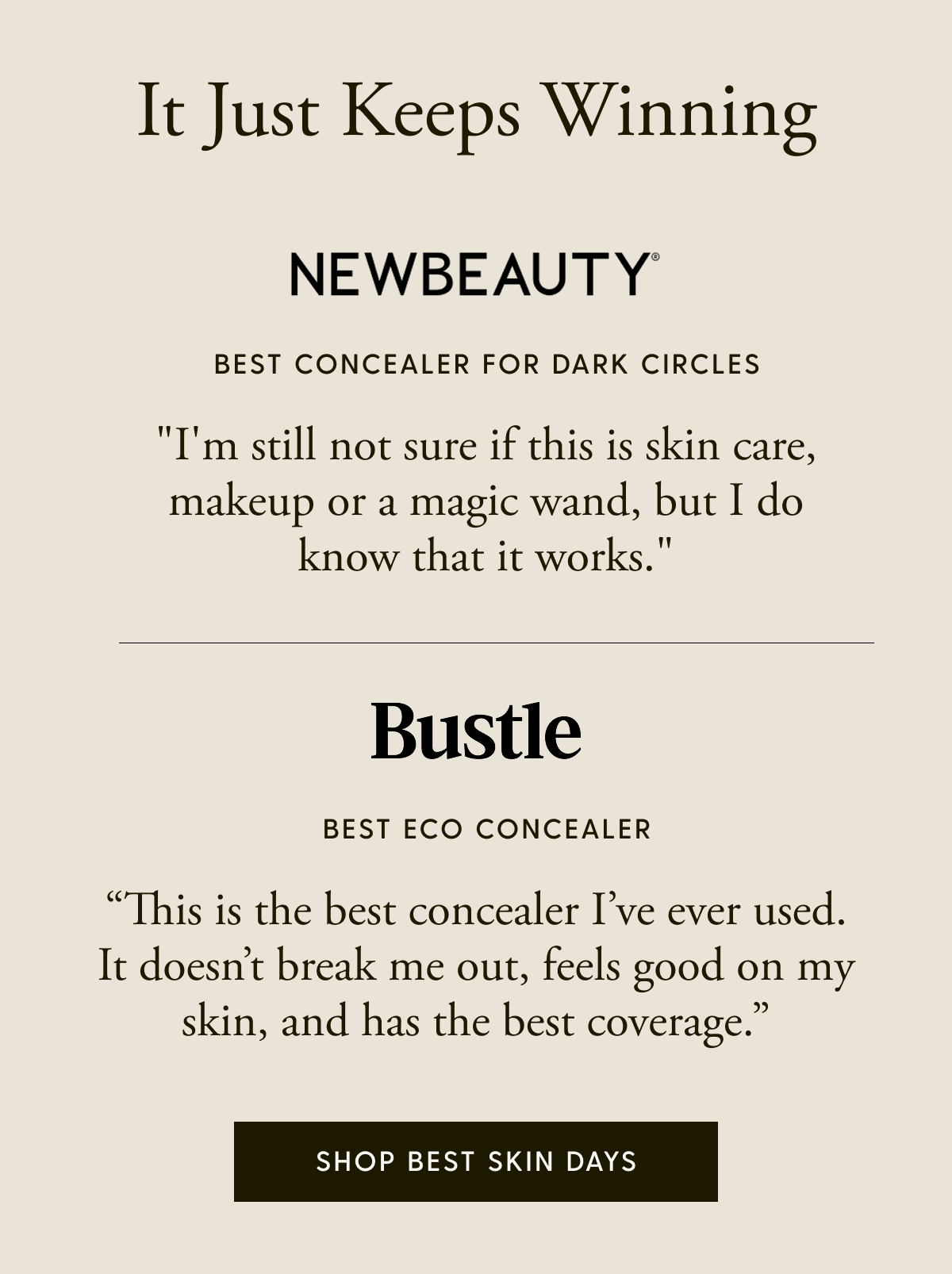 Best Skin Days Concealer : Press 