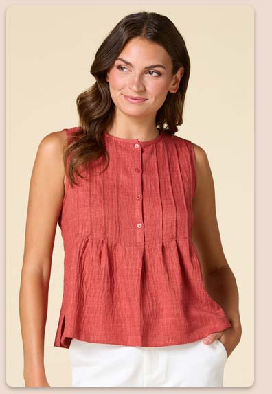Shop Pleat Of The Moment Tank