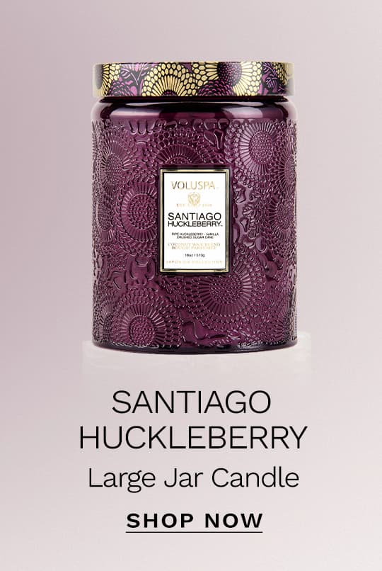 Santiago Huckleberry Large Jar Candle