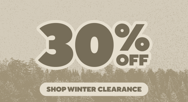 30% Off Winter Clearance