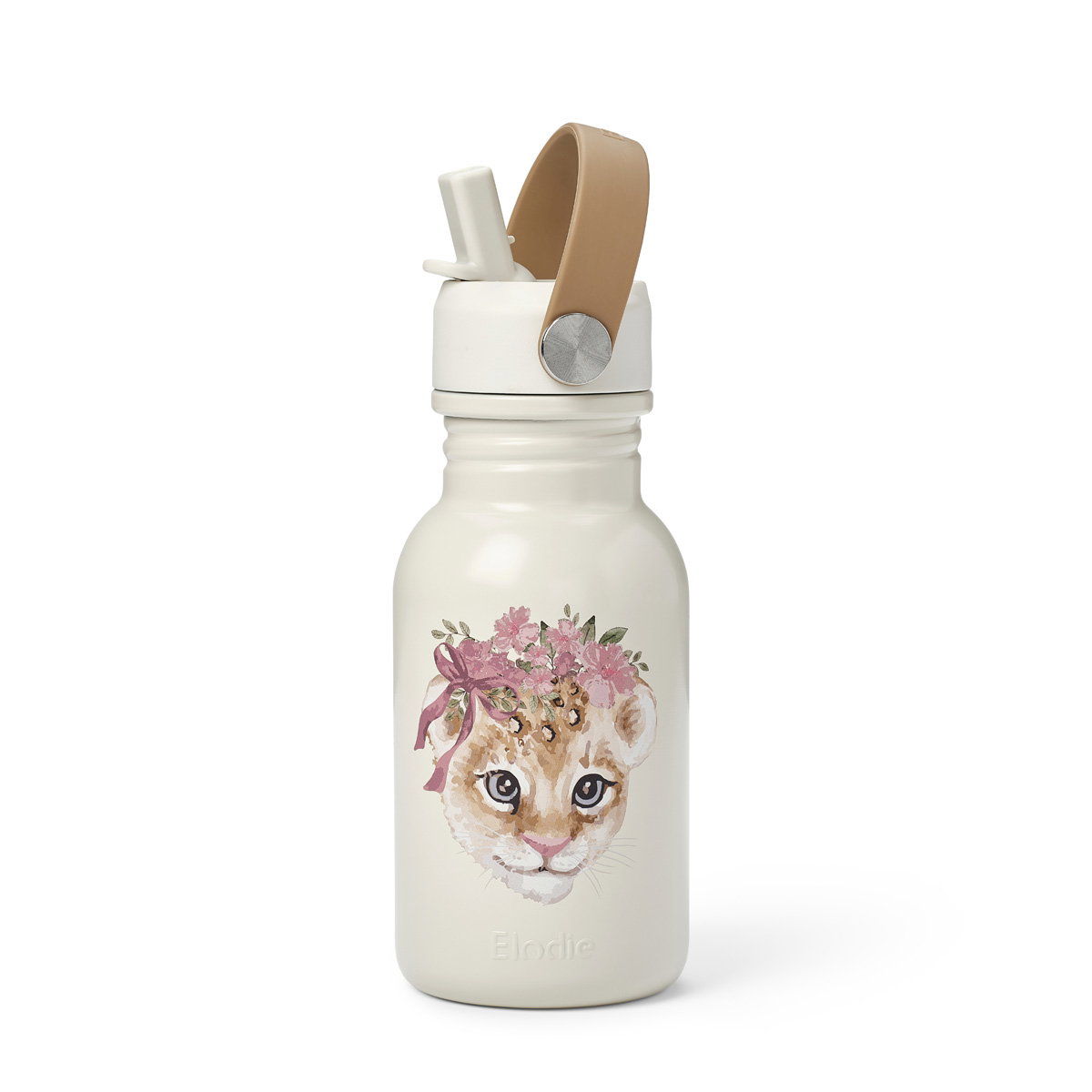 Image of Water Bottle - Rosy Bow Leo