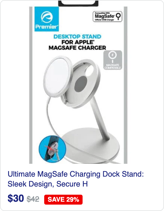 Ultimate MagSafe Charging Dock Stand: Sleek Design, Secure Hold, Effortless Charging