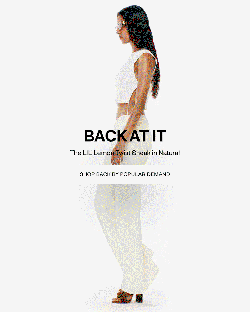 BACK AT IT - The LIL’ Lemon Twist Sneak in Natural