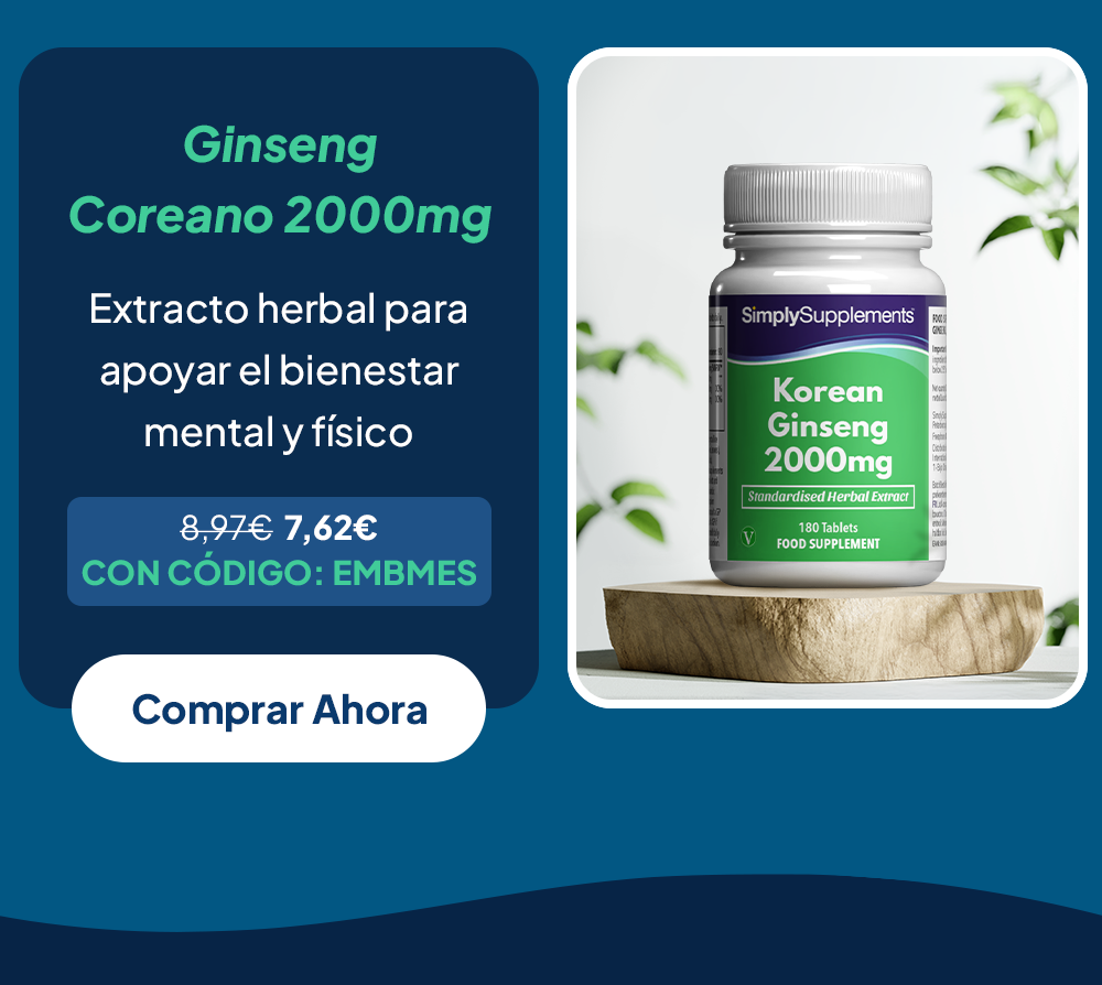 Ginseng Coreano 2000mg Comprar Ahora