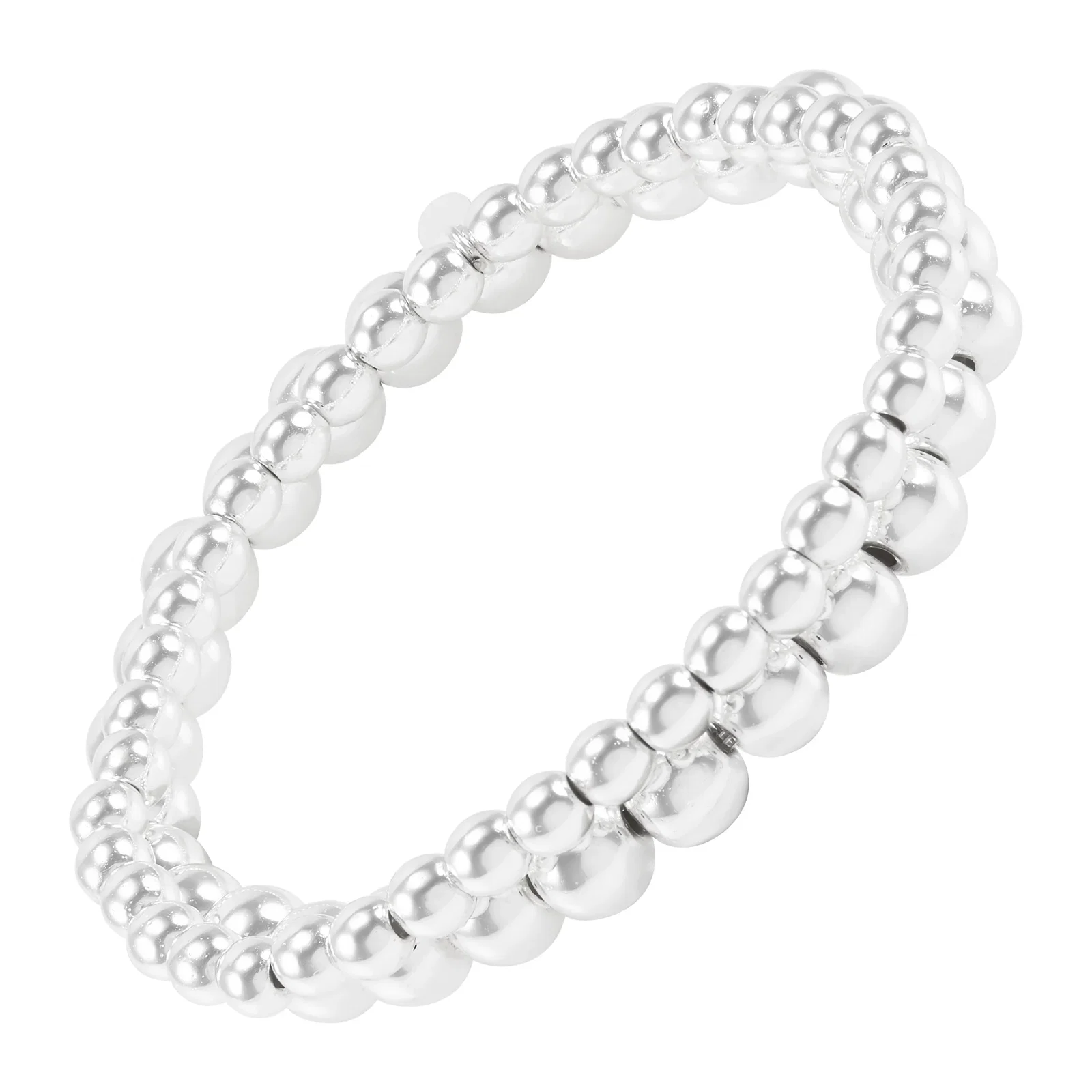 True Pairs Stretch Bead Bracelet Set, Hematite (4-6mm)