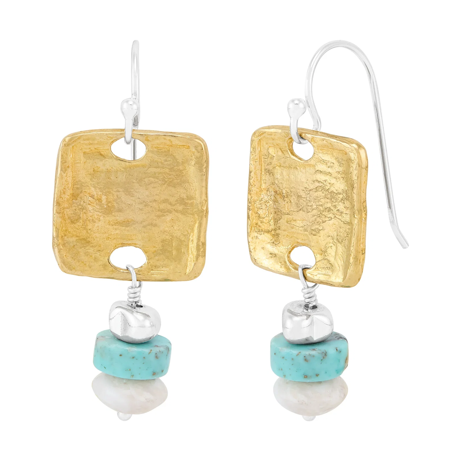 Morning Breeze Drop Earrings, Two-Tone