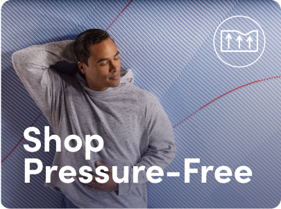 Shop by mattress feature: pressure free mattresses.
