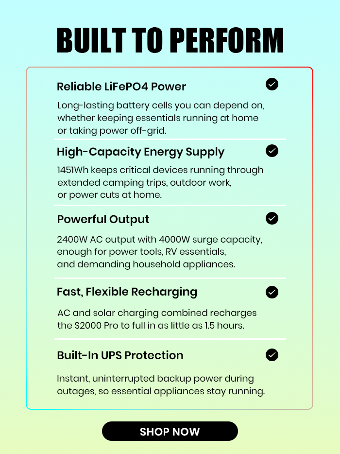 S2000 Pro Portable Power Station | 2400W 1451Wh