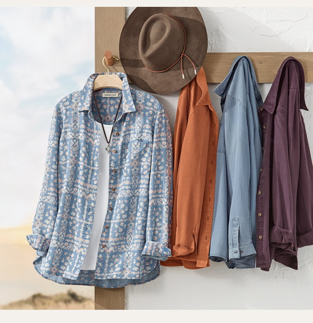 Tencel Shirts hanging shot