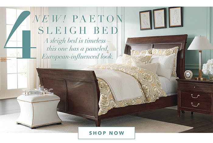 4| NEW! Paeton Sleigh Bed | Shop now >