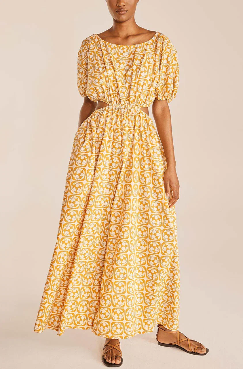 Image of Lattice Fleur Poplin Jumpsuit