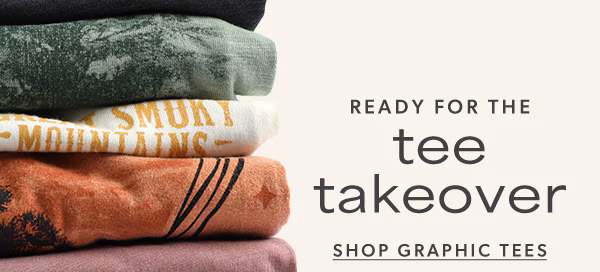 Ready for the tee takeover. Shop graphic tees.