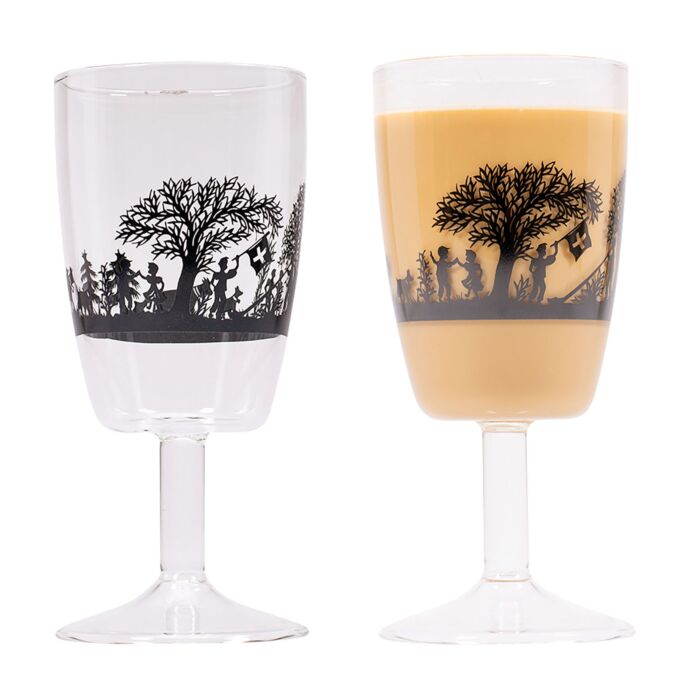 Kadastar Kaffeegläser «Bergchilbi», 2er-Set , transparent