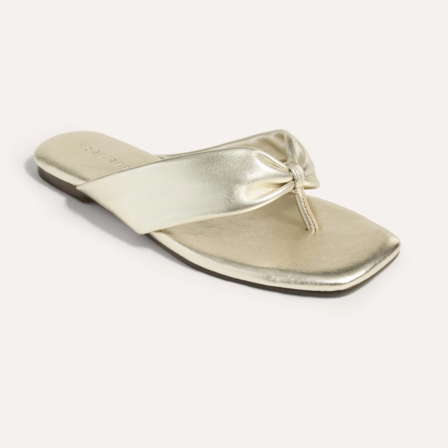 Image of Reece Sandal in Gold Metallic Leather