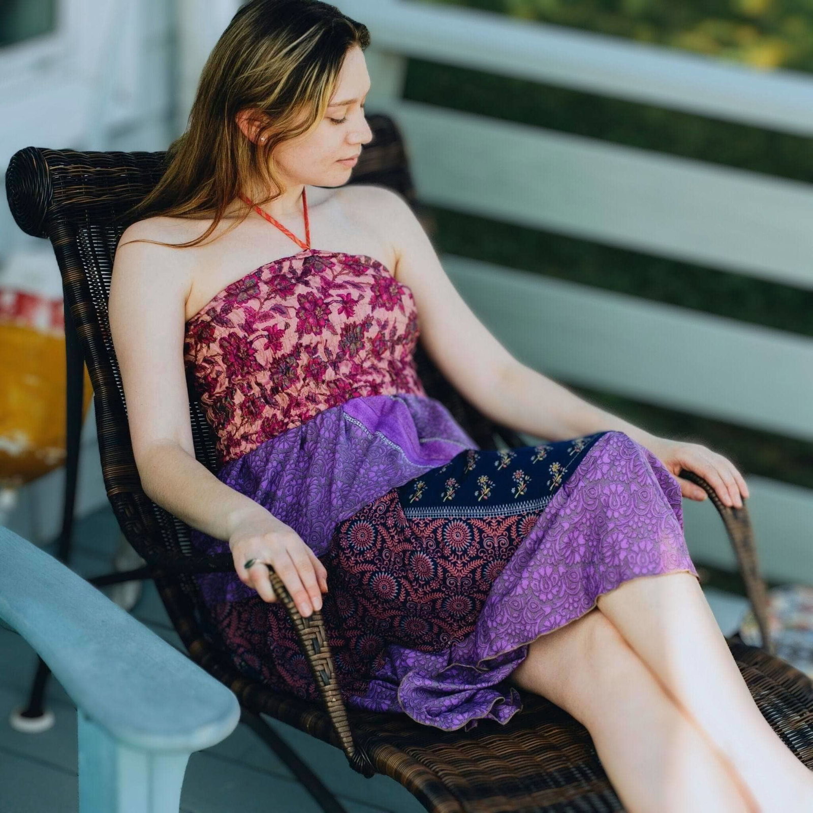 Sari patchwork dress