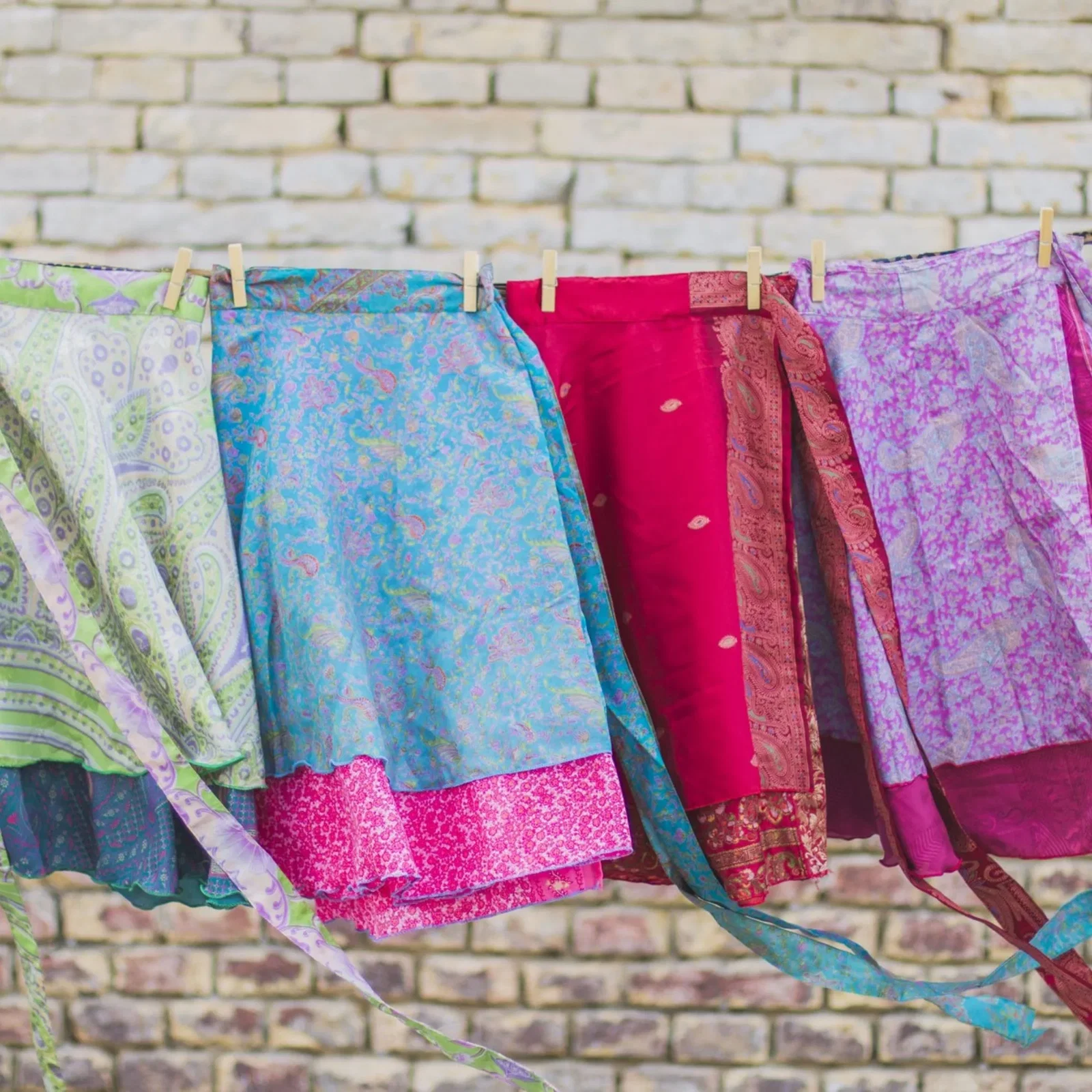 Sari wrap skirts