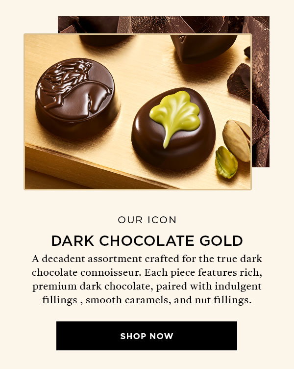 Dark Chocolate Gold Gift Box, 15pc.