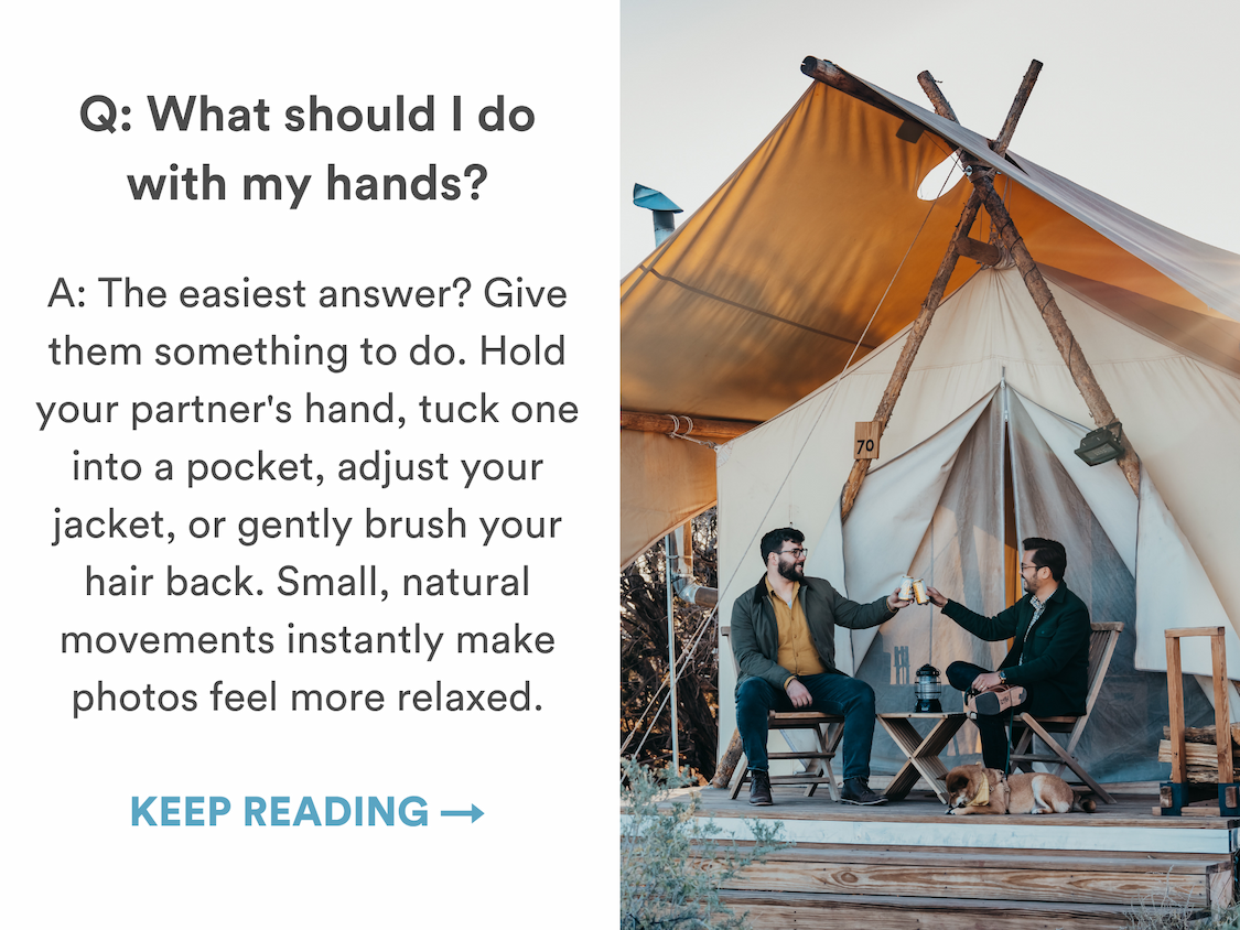 Q: What should I do with my hands? 