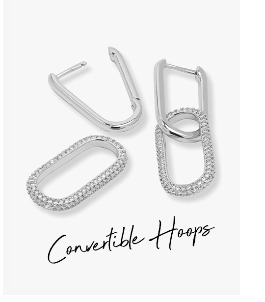 Carrie Pavé Chain Convertible Huggies
