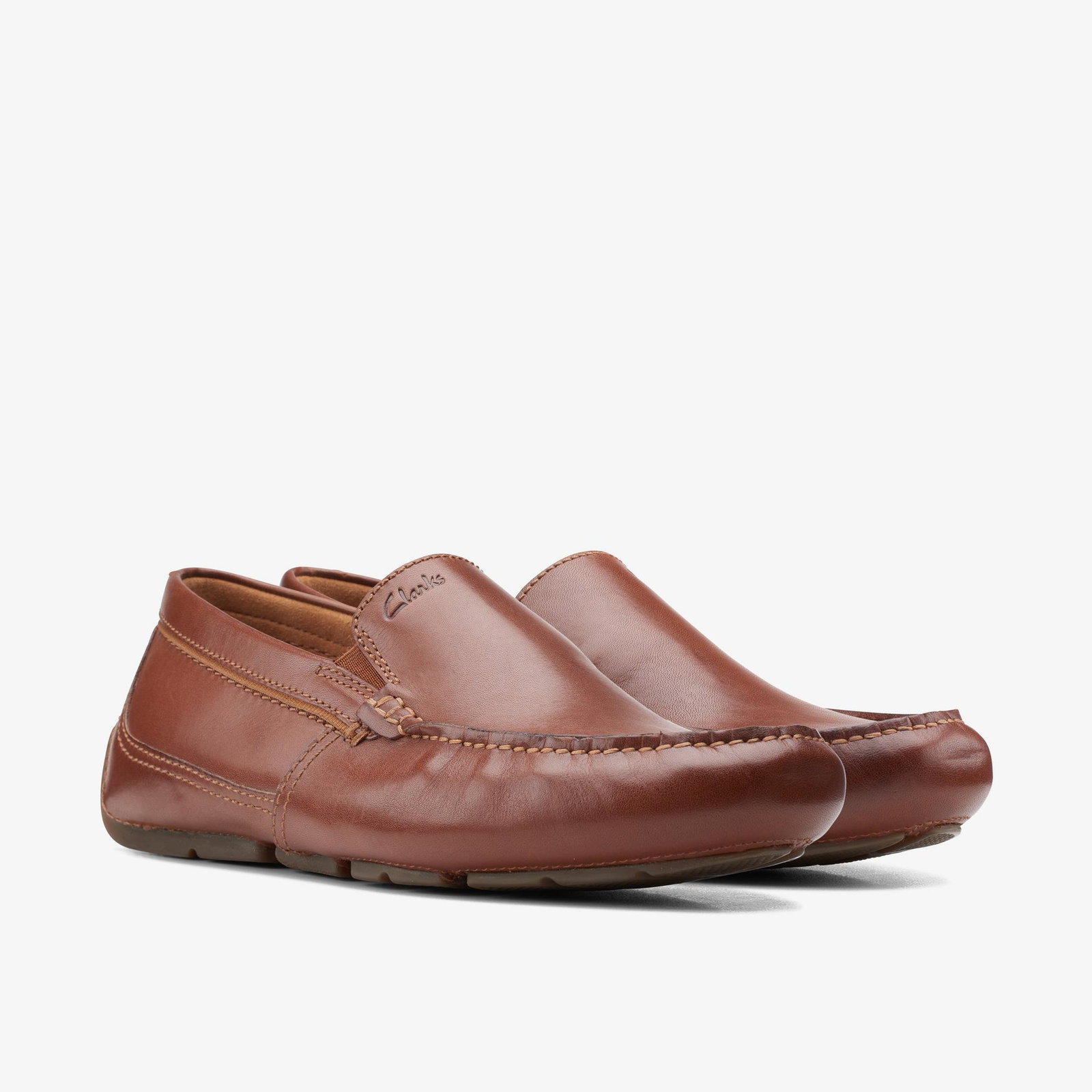 Shop Markman Plain Dark Tan Leather