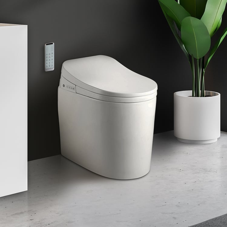 Fitro H1 Compact Smart Bidet Toilet with Deodorization and Automatic Flushing, 1.32 GPF