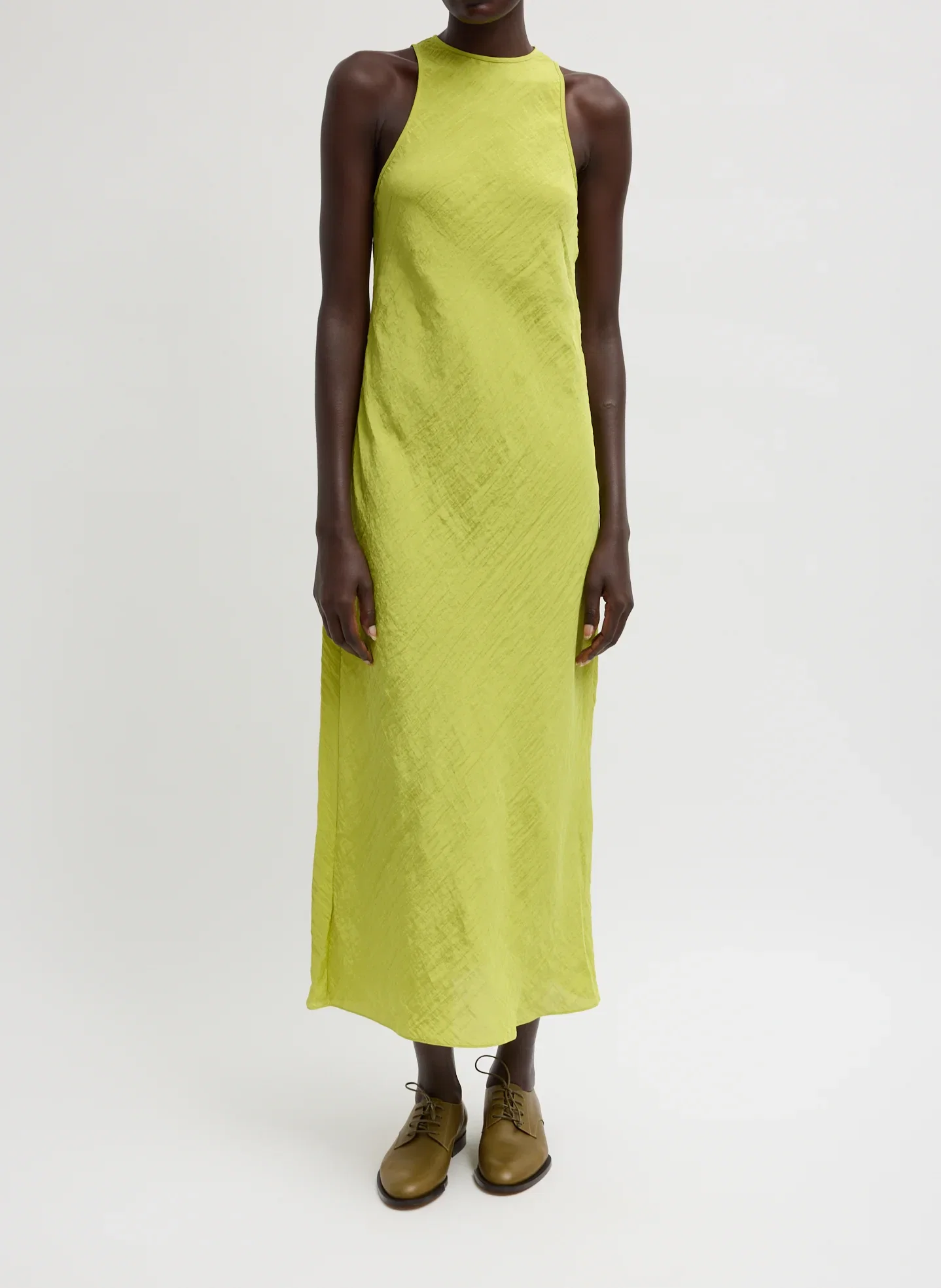 Image of The Crinkle Slip Midi Bias Dress