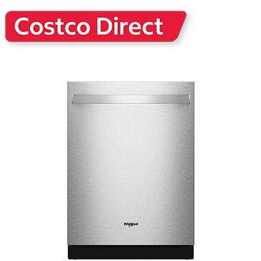 Whirlpool 24 in. Top Control Built-In Fingerprint Resistant Stainless Steel Dishwasher with Auto Open Air Dry, 47 dBA