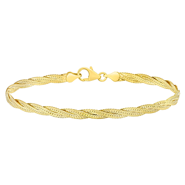 14kt Yellow Gold Braided Bracelet