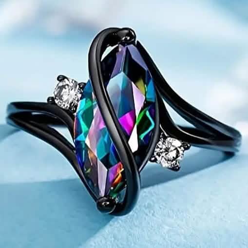 Image of Geometric Zircon Women's Ring