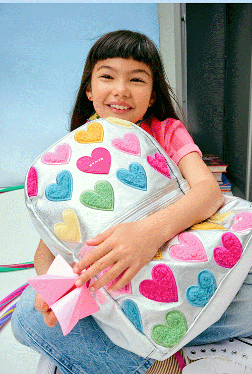 Kane Backpack Fuzzy Hearts