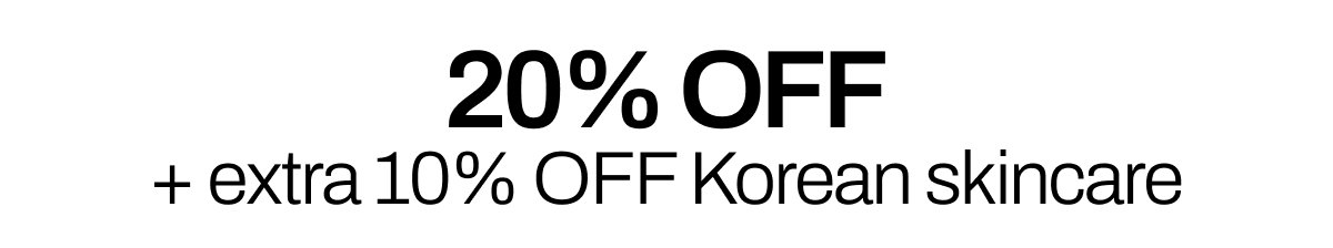 20% off skincare
