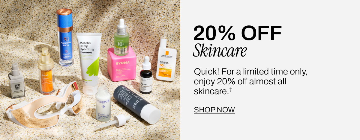 20% off skincare