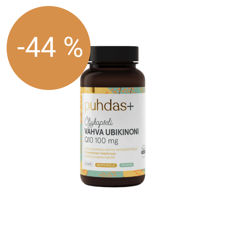 Image of Puhdas+ Vahva Ubikinoni 100mg 120kaps