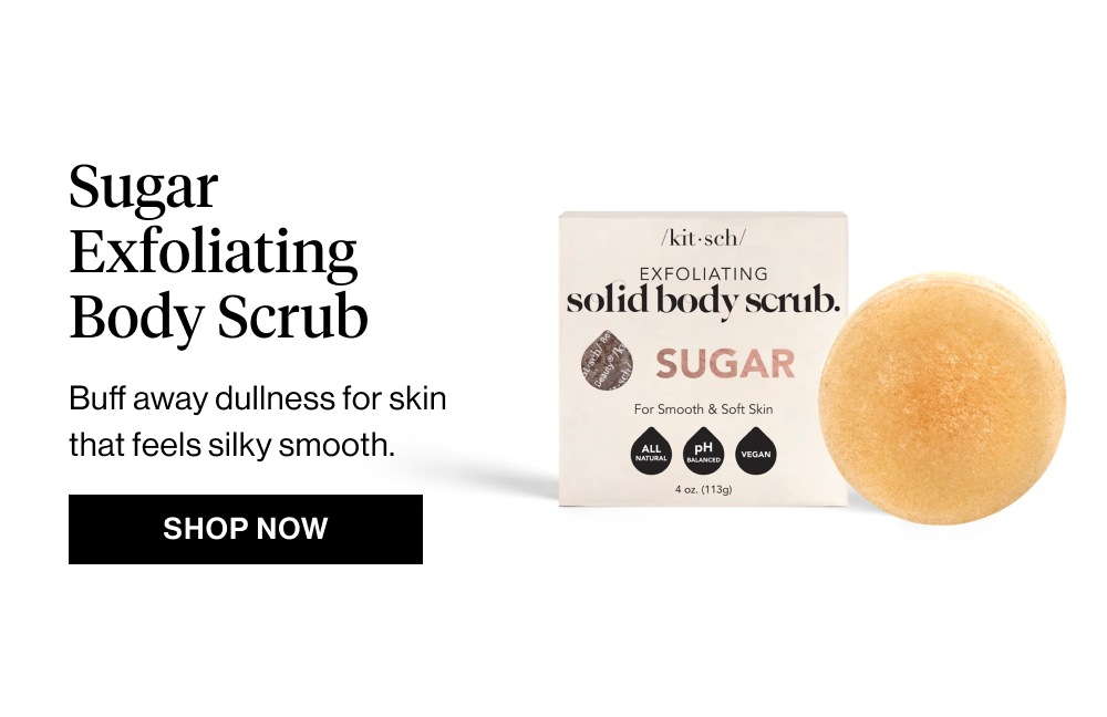 Sugar Exfoliating Body Scrub Buff away dullness for skin that feels silky smooth.