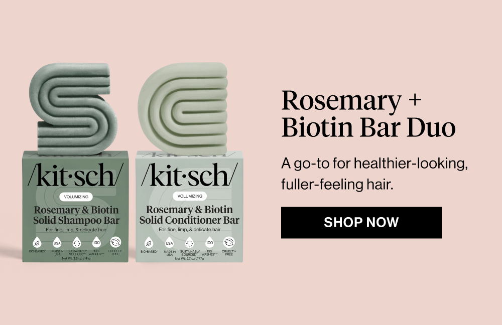 Rosemary + Biotin Bar Duo A go-to for healthier-looking, fuller-feeling hair.