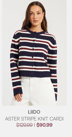 Aster Stripe Knit Cardi
